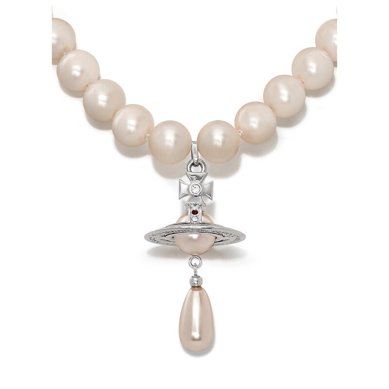 Vivienne Westwood One Row Pearl Drop Choker image number 1